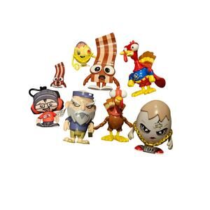FGTeeV toy lot Jenkins Meggz Gurkey turkey Derpy bacon Action figures